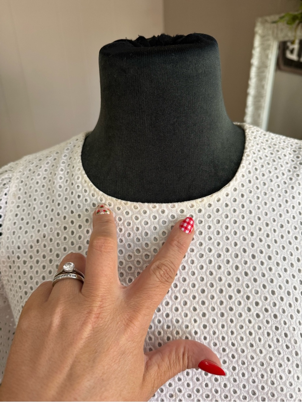 J. Crew • Cotton Eyelet Lace Mini Dress - Picture 16 of 16
